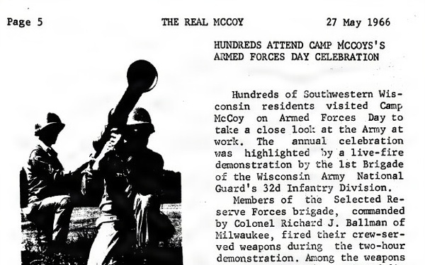 This Month in Fort McCoy History — May
