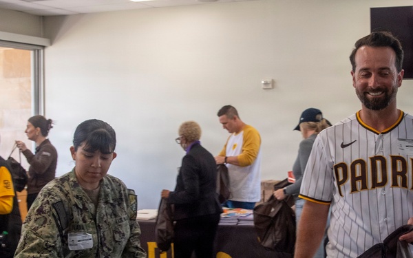 Care Package Preparation for Deployed Carrier Strike Groups at Petco Park