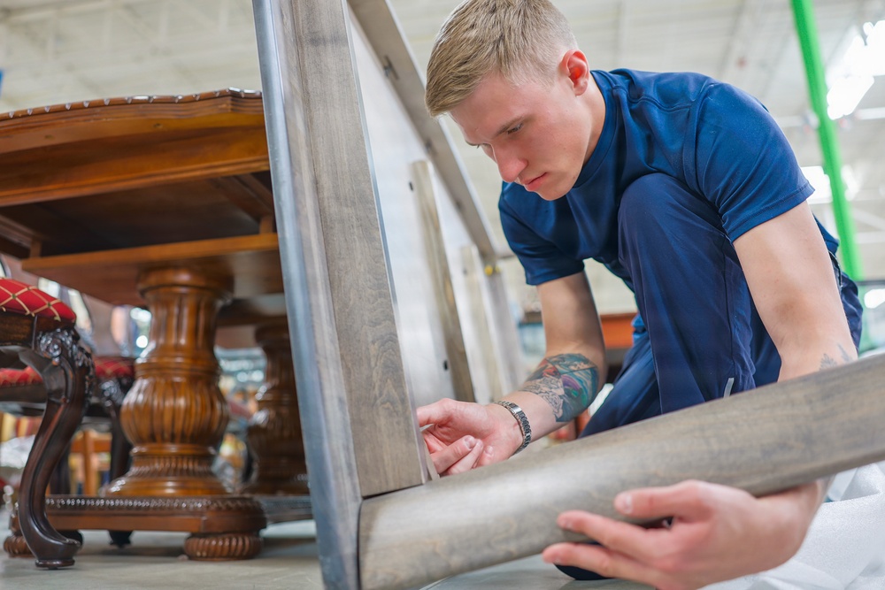 Charlotte Navy Week Sailors volunteer at Habitat for Humanity ReStore