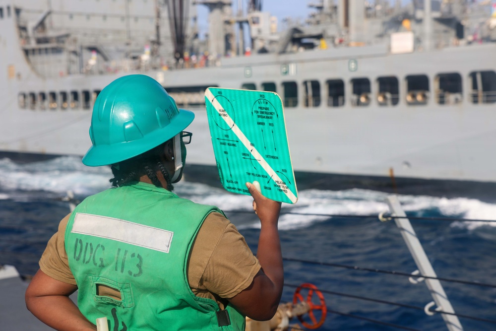 John Finn Conducts a Replenishment-at-Sea