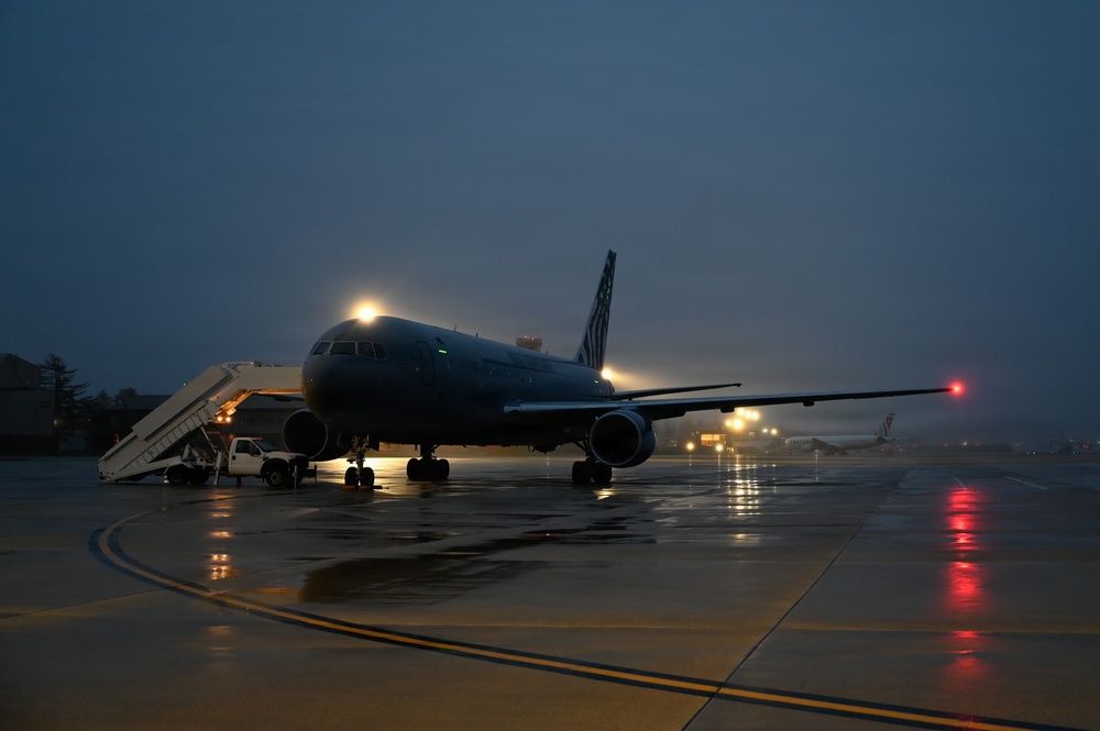 KC-46A Prepares for Departure