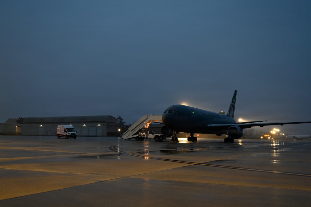 KC-46A Prepares for Departure