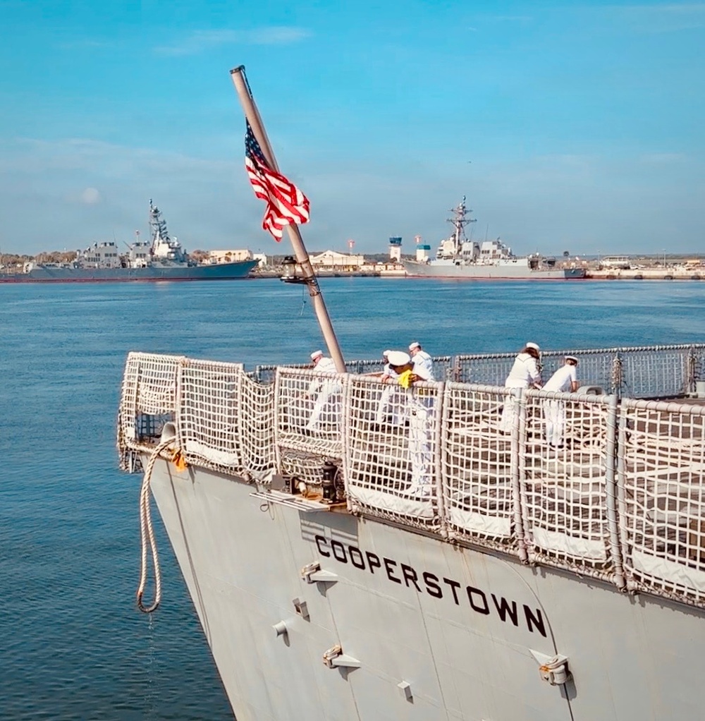 USS Cooperstown (LCS 23) Deploys from Mayport