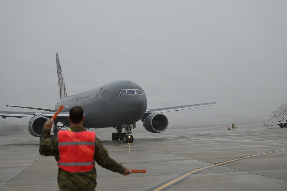 KC-46A Prepares for Departure