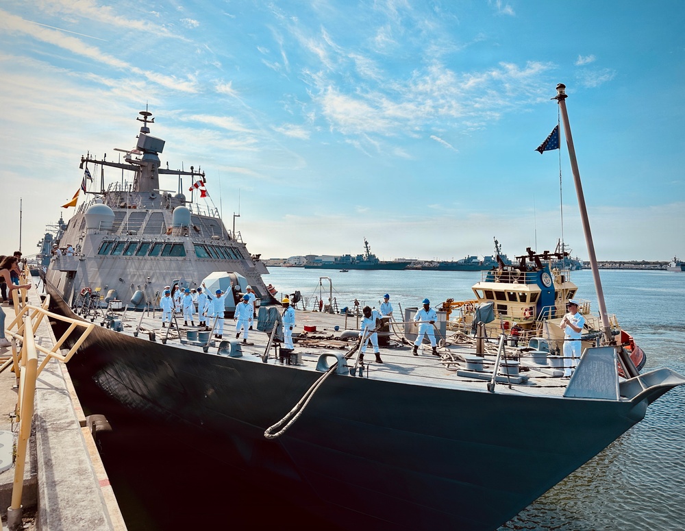 USS Cooperstown (LCS 23) Deploys from Mayport