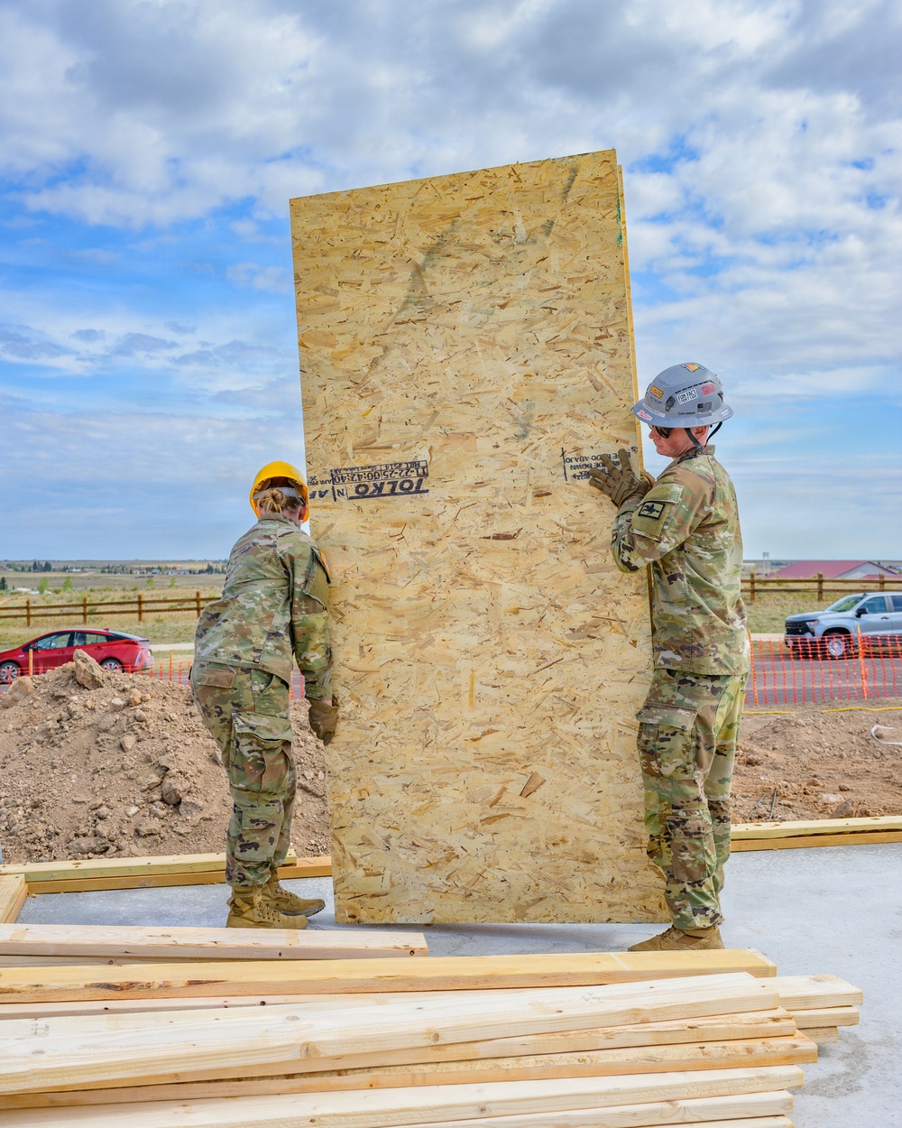 Wyoming National Guard engineers begin Habitat for Humanity construction project in Cheyenne