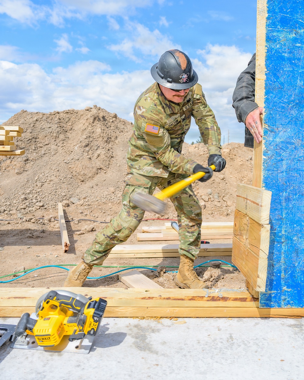Wyoming National Guard engineers begin Habitat for Humanity construction project in Cheyenne