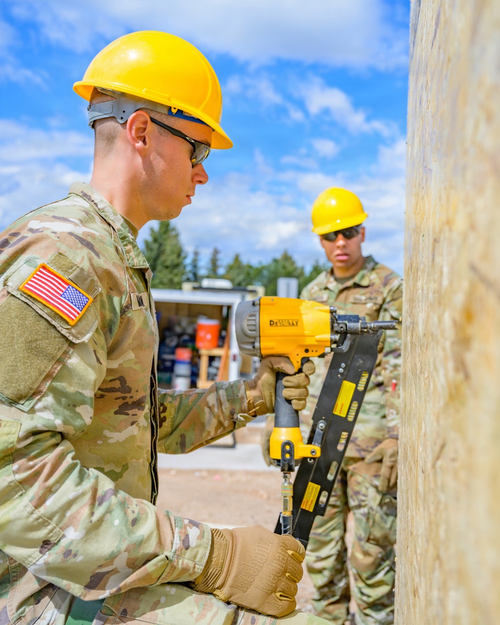 Wyoming National Guard engineers begin Habitat for Humanity construction project in Cheyenne