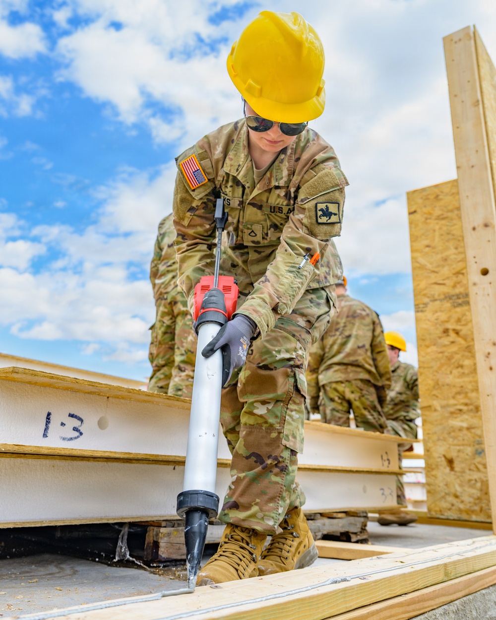 Wyoming National Guard engineers begin Habitat for Humanity construction project in Cheyenne