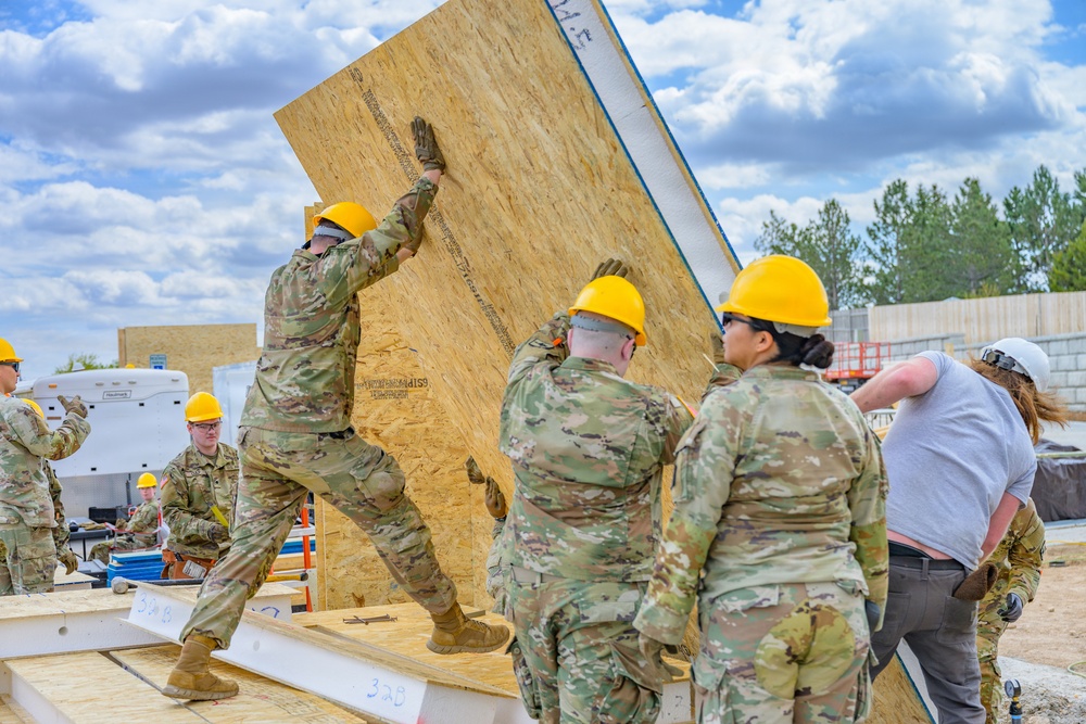 Wyoming National Guard engineers begin Habitat for Humanity construction project in Cheyenne