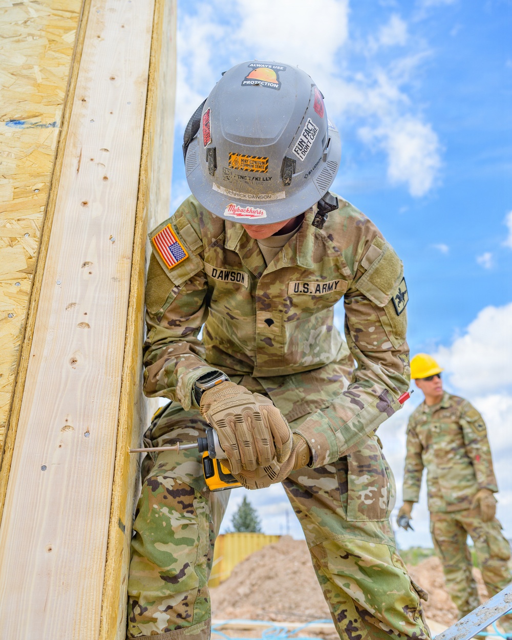 Wyoming National Guard engineers begin Habitat for Humanity construction project in Cheyenne