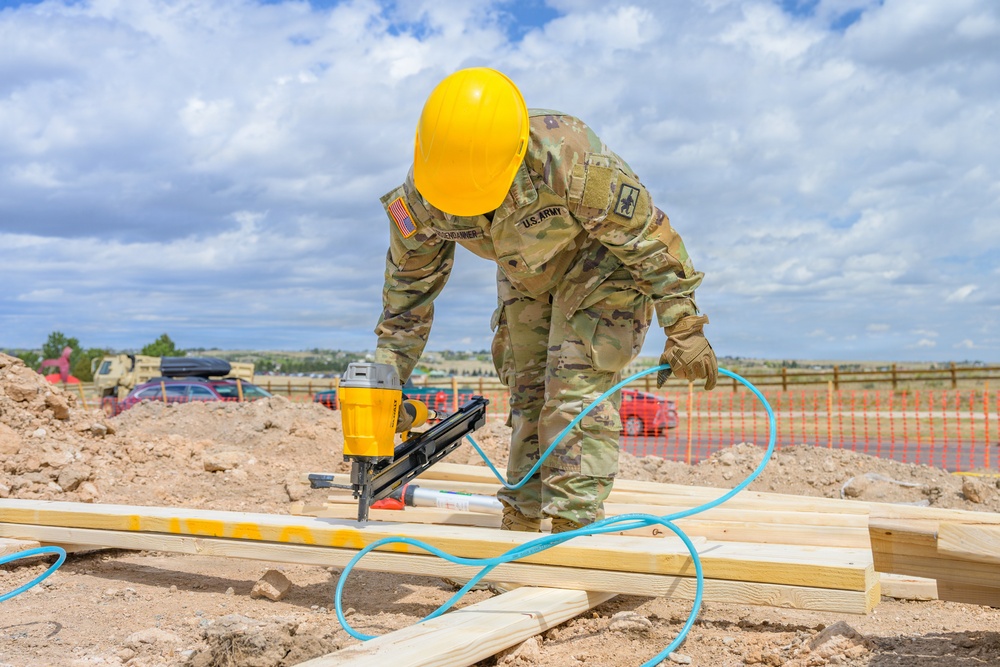 Wyoming National Guard engineers begin Habitat for Humanity construction project in Cheyenne