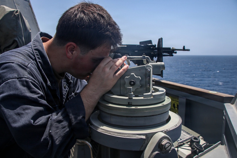 Frank E. Petersen Jr. Conducts Daily Operations