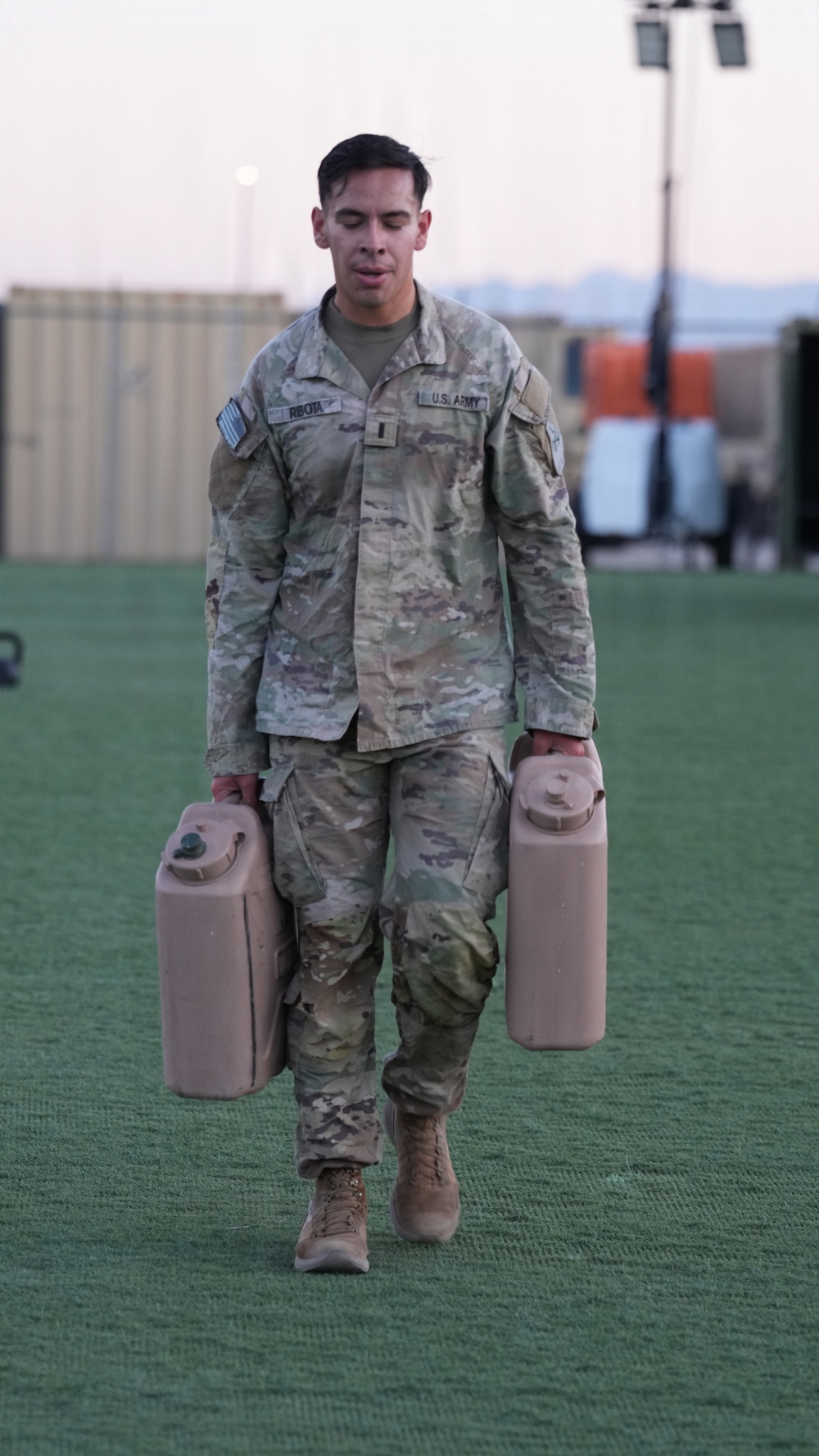 Combat Fitness Test at Fort Bliss