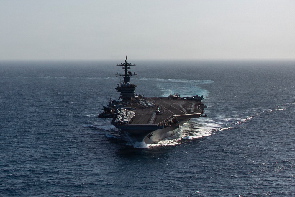 Abraham Lincoln Sails In The Arabian Sea