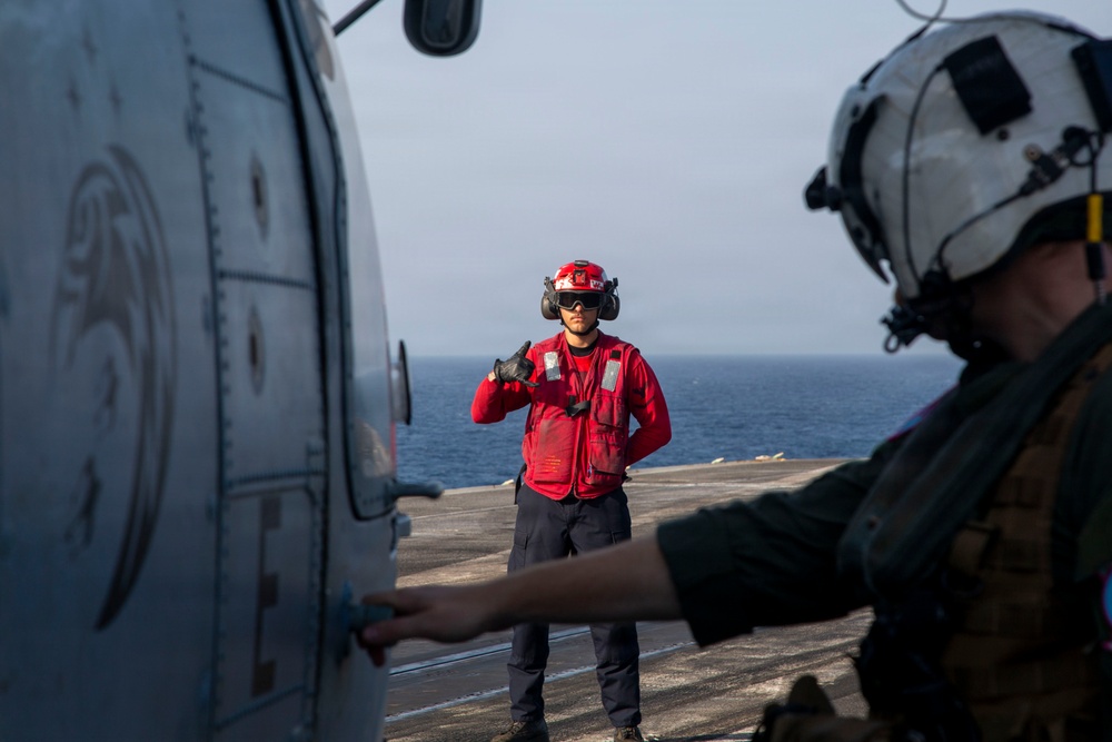 Abraham Lincoln Conducts Flight Operations