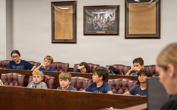 Local elementary school students participate in Law Day mock trial at Altus