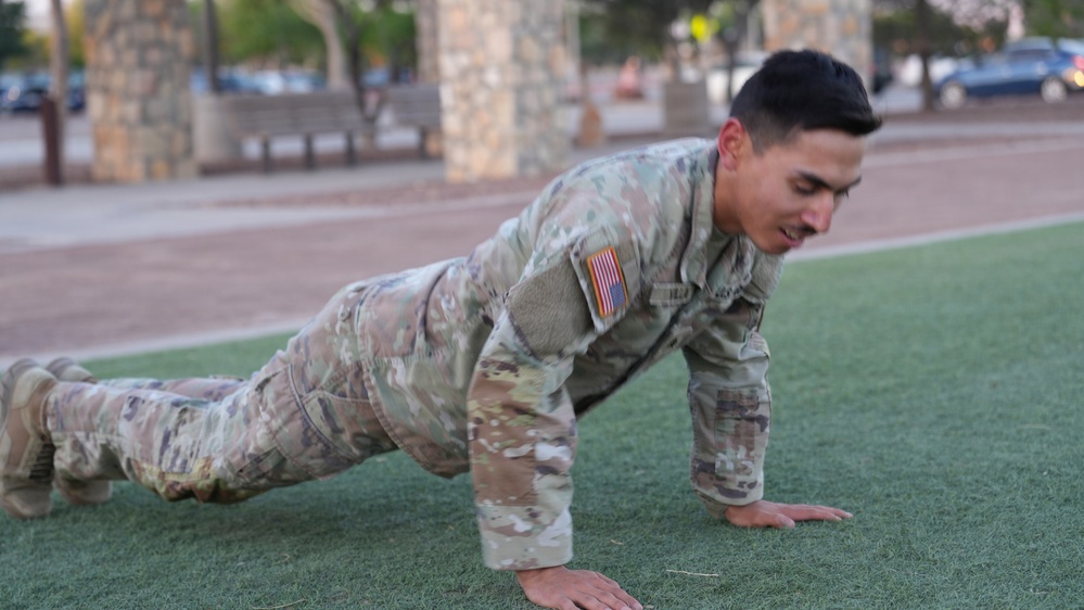 Combat Fitness Test at Fort Bliss