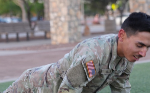 Combat Fitness Test at Fort Bliss