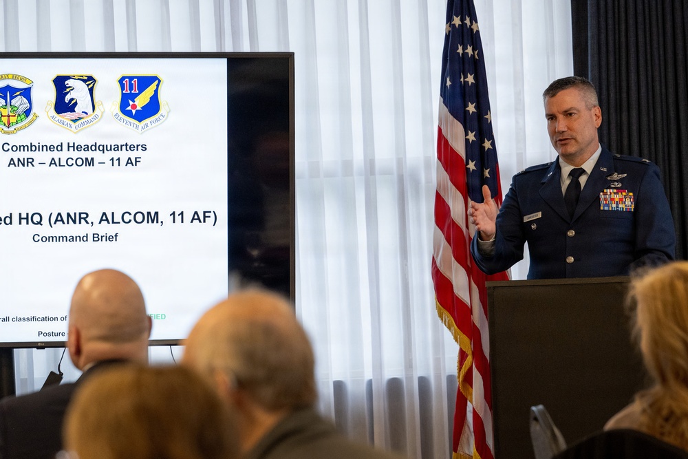 Eleventh Air Force deputy commander advances understanding of combined headquarter mission with MOAA