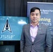 Bosco Lai stops by the Space Force Front Door booth at Space Symposium
