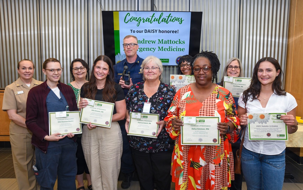 Nurse honored for compassionate care for Marine at NMCCL