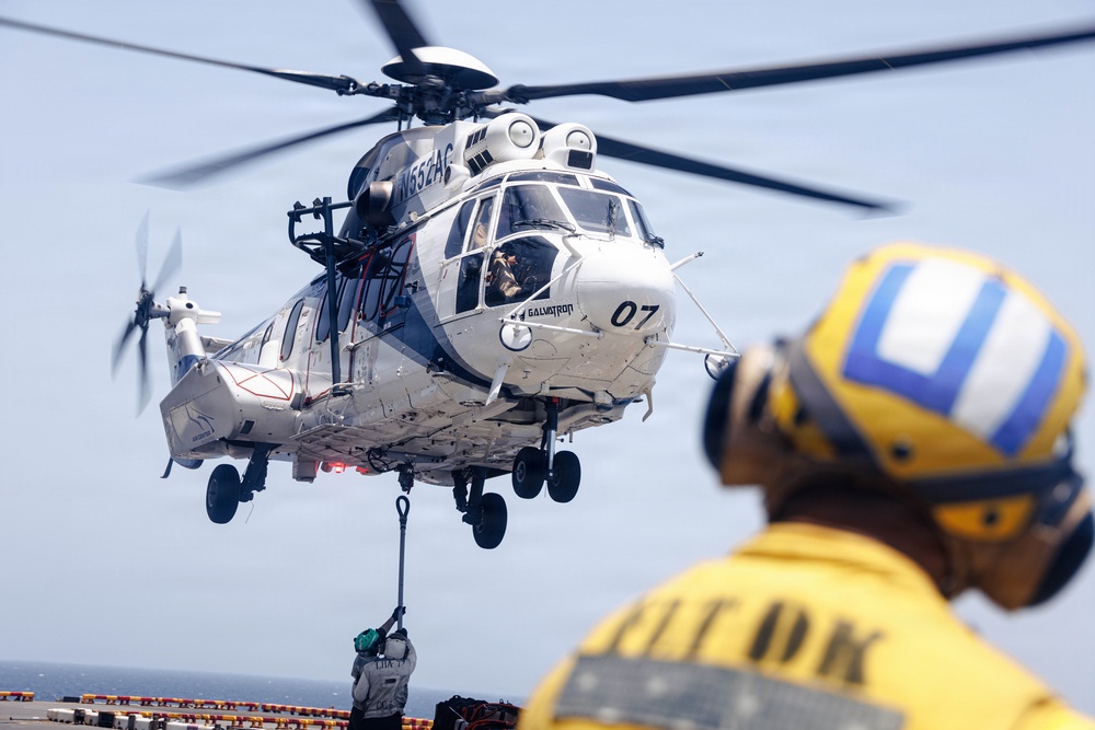31st MEU | Vertical Replenishment aboard USS Tripoli (LHA 7)