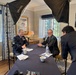 Col. Jon Strizzi is interviewed by Space Force Association Founder Col. Bill “Hippie” Wolfe at Space Symposium