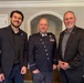 Space Force Association’s Ty Holliday, Col. Jon Strizzi, and SFA Founder Col. Bill “Hippie” Wolfe prepare for a SFA podcast during Space Symposium