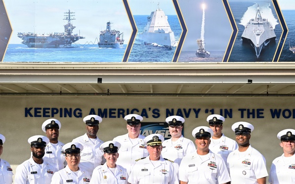 Sailors Don Dress Whites Ahead of Summer at Naval Surface Warfare Center, Port Hueneme Division