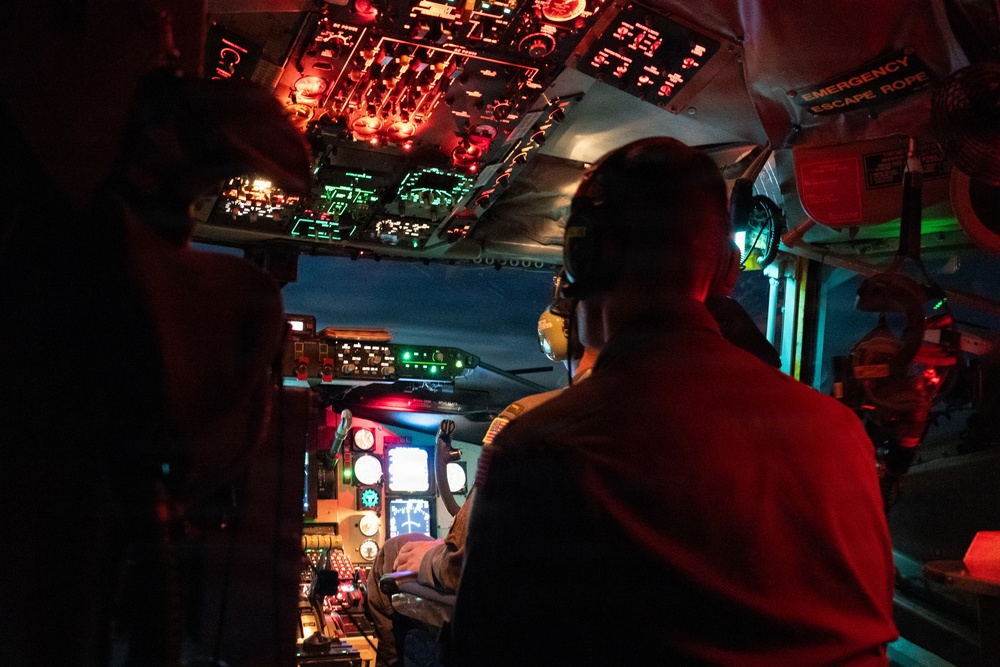Cockpit at night