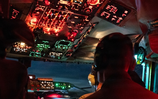 Cockpit at night
