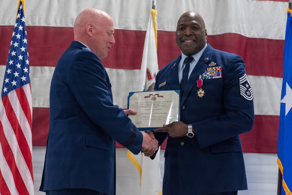 Chief Master Sgt. Marlon Burton retirement ceremony May 3, 2026