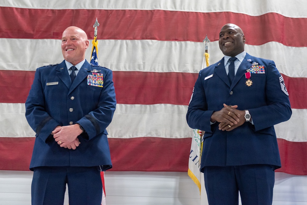 Chief Master Sgt. Marlon Burton retirement ceremony May 3, 2026