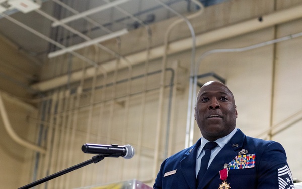 Chief Master Sgt. Marlon Burton retirement ceremony May 3, 2026