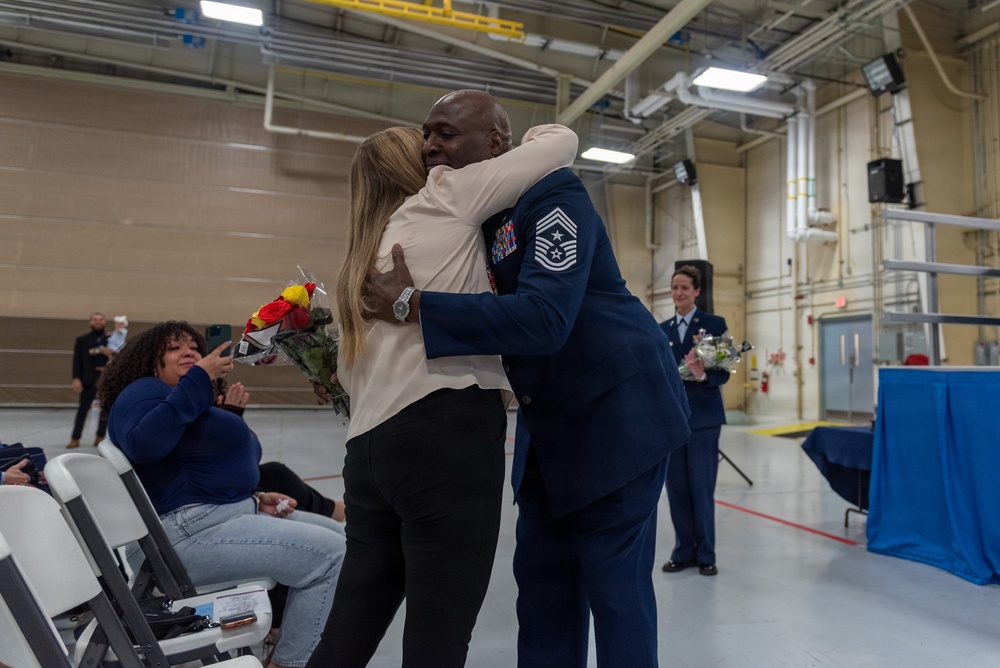 Chief Master Sgt. Marlon Burton retirement ceremony May 3, 2026