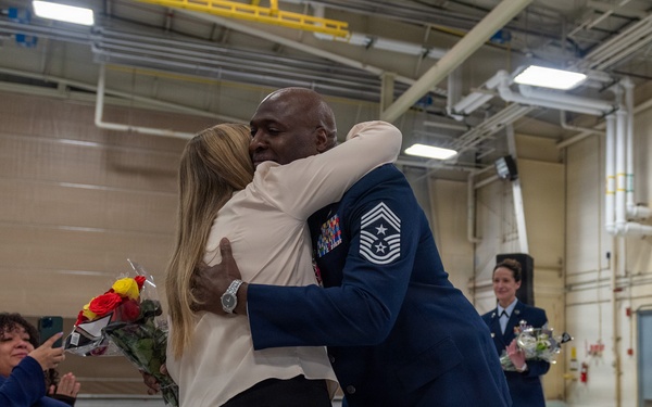 Chief Master Sgt. Marlon Burton retirement ceremony May 3, 2026