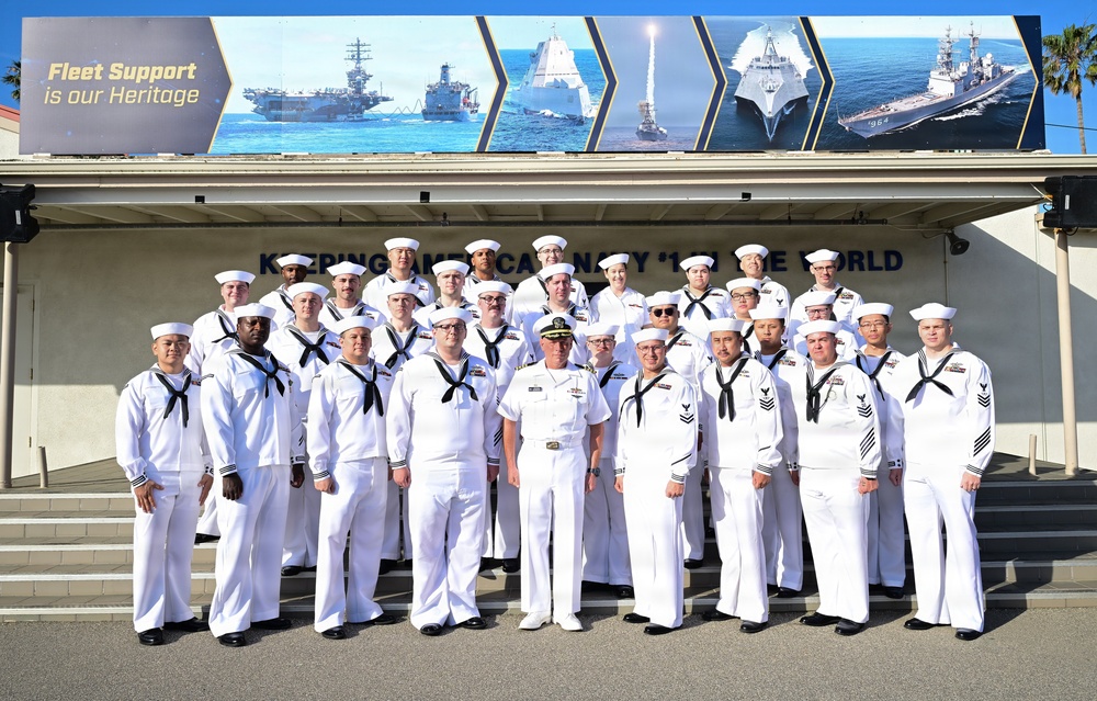Sailors Don Dress Whites Ahead of Summer at Naval Surface Warfare Center, Port Hueneme Division