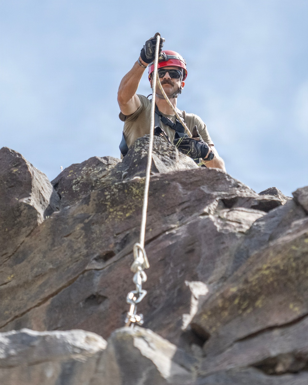 Gowen Fire Participate in Land Navigation for Search and Rescue Training