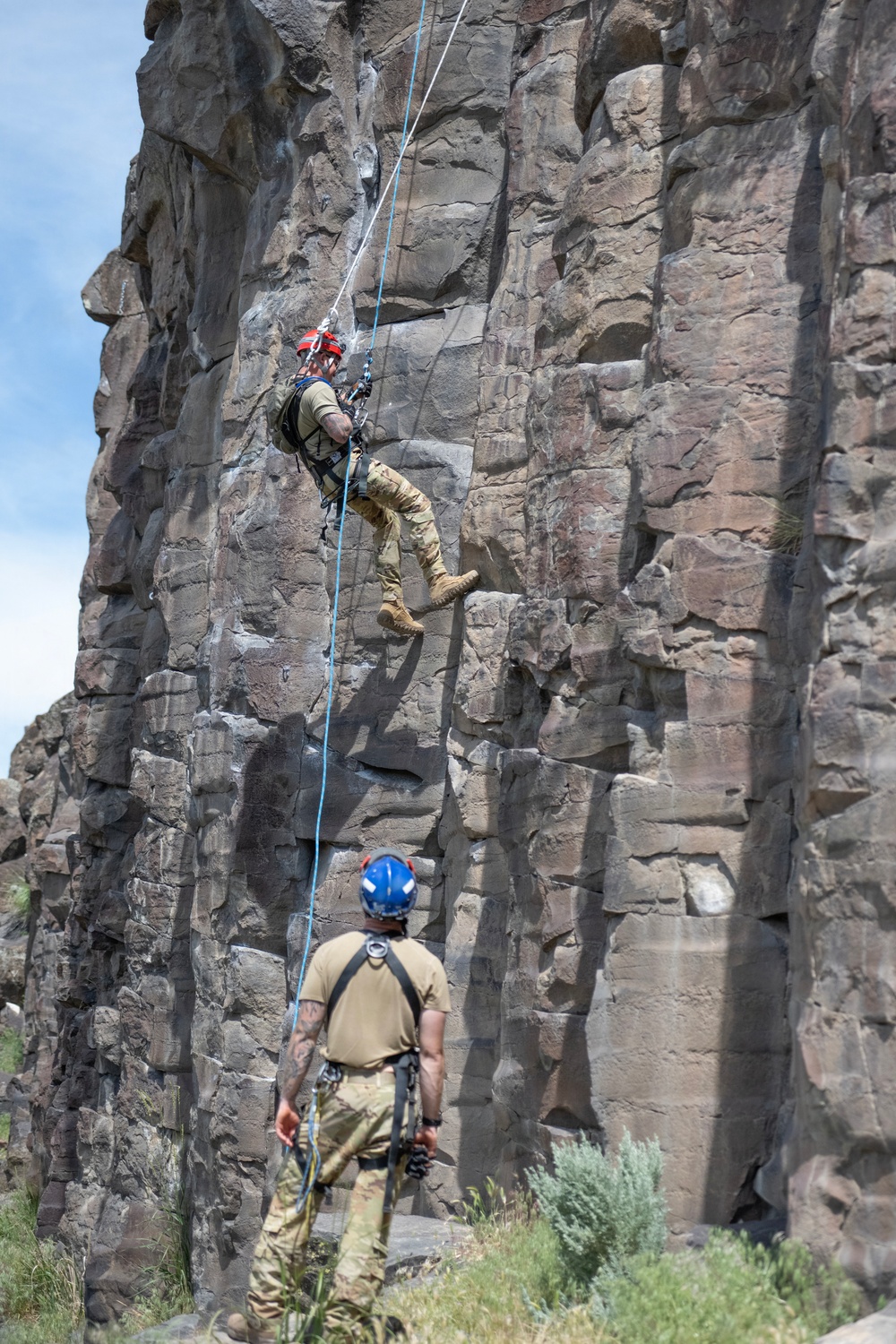 Gowen Fire Participate in Land Navigation for Search and Rescue Training