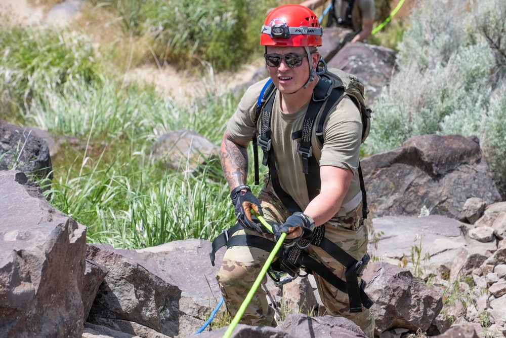 Gowen Fire Participate in Land Navigation for Search and Rescue Training