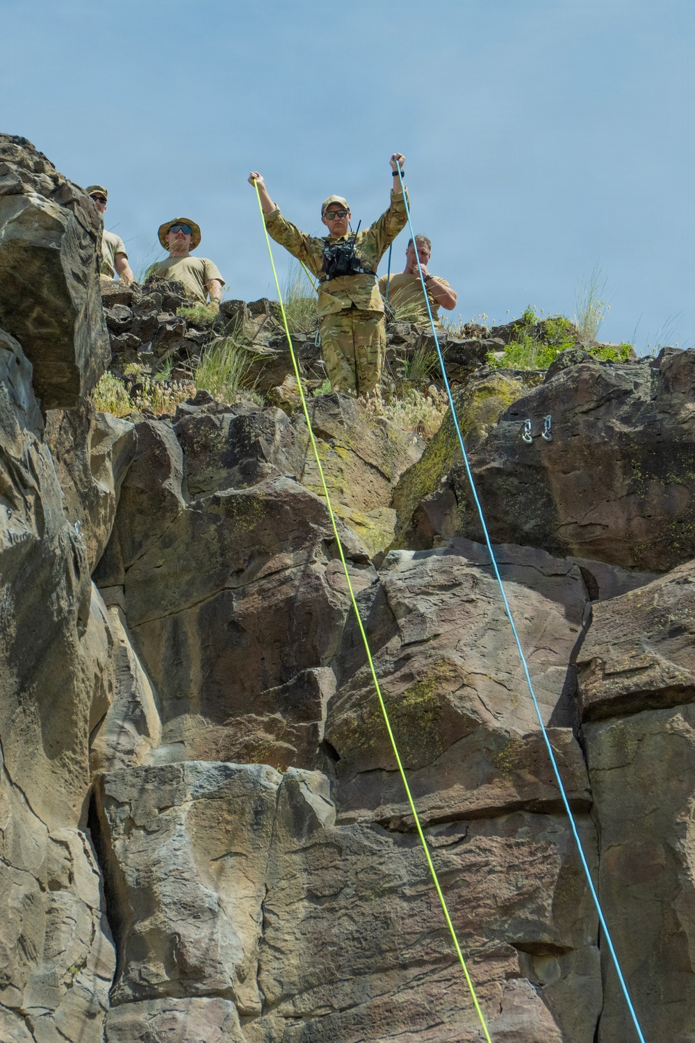 Gowen Fire Participate in Land Navigation for Search and Rescue Training
