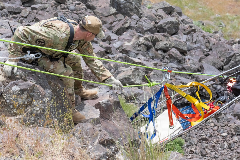 Gowen Fire Participate in Land Navigation for Search and Rescue Training