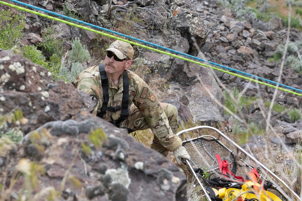 Gowen Fire Participate in Land Navigation for Search and Rescue Training