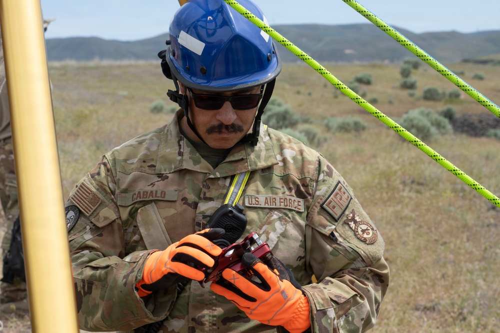 Gowen Fire Participate in Land Navigation for Search and Rescue Training