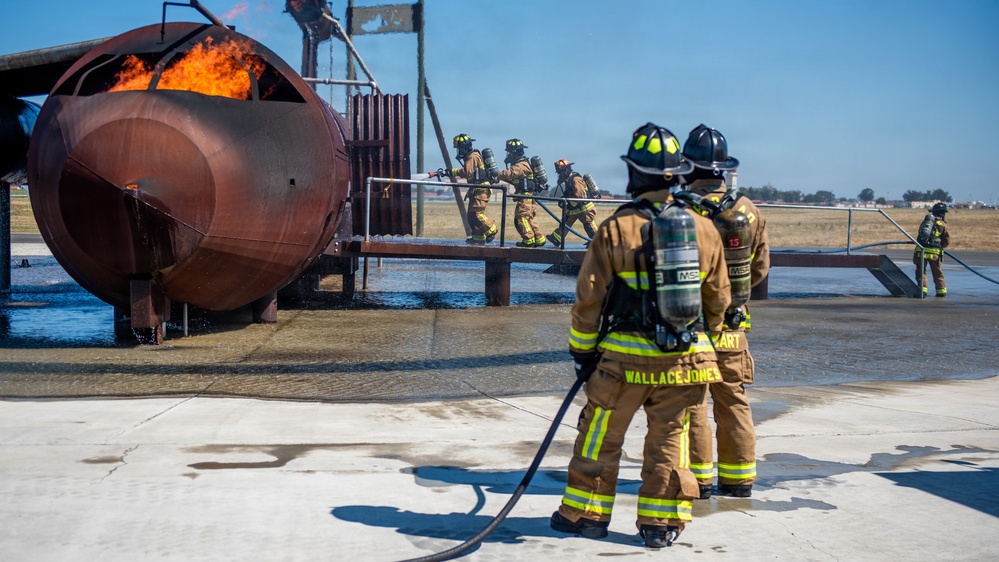 Team Travis partners with local fire departments for live-fire training