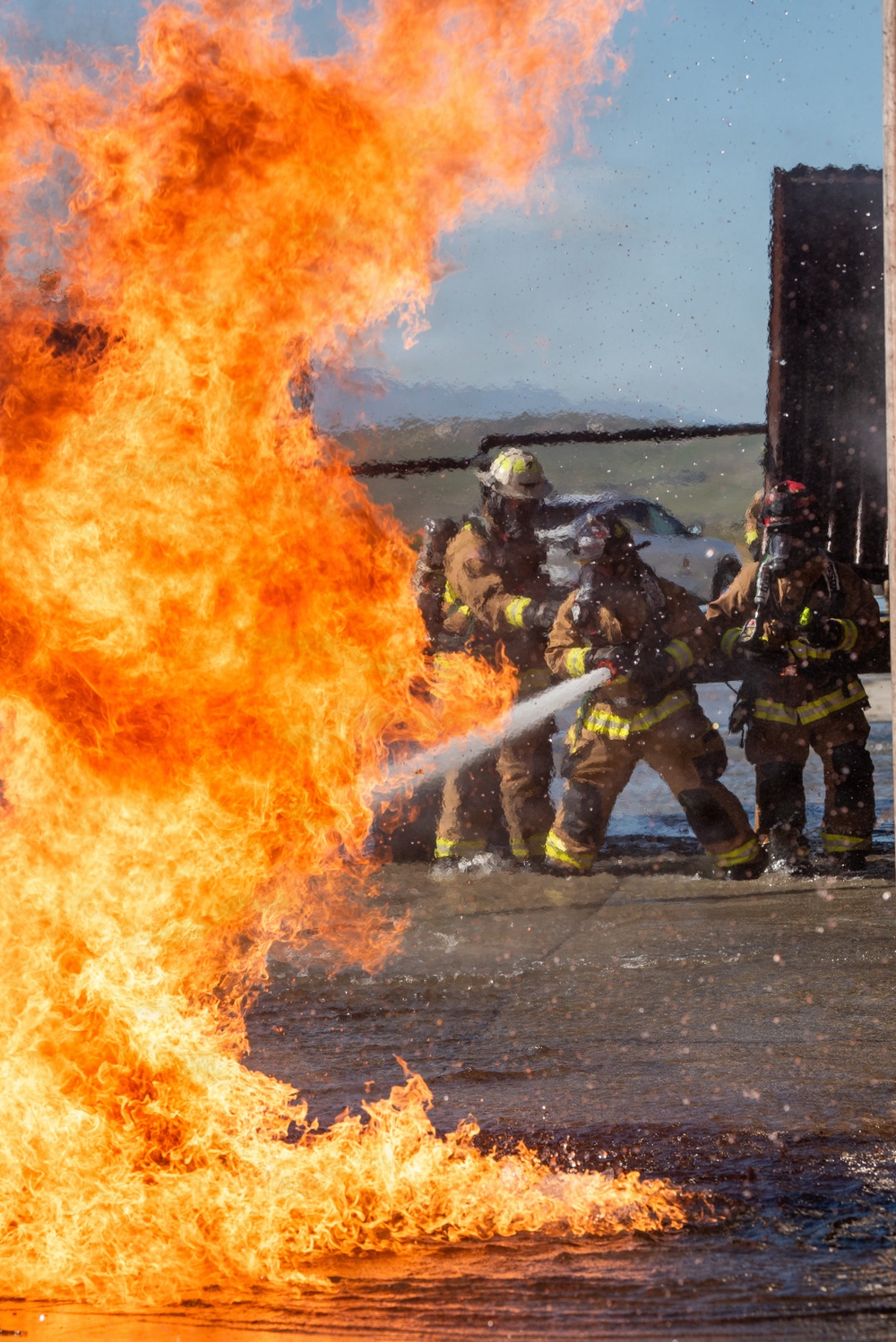 Team Travis partners with local fire departments for live-fire training