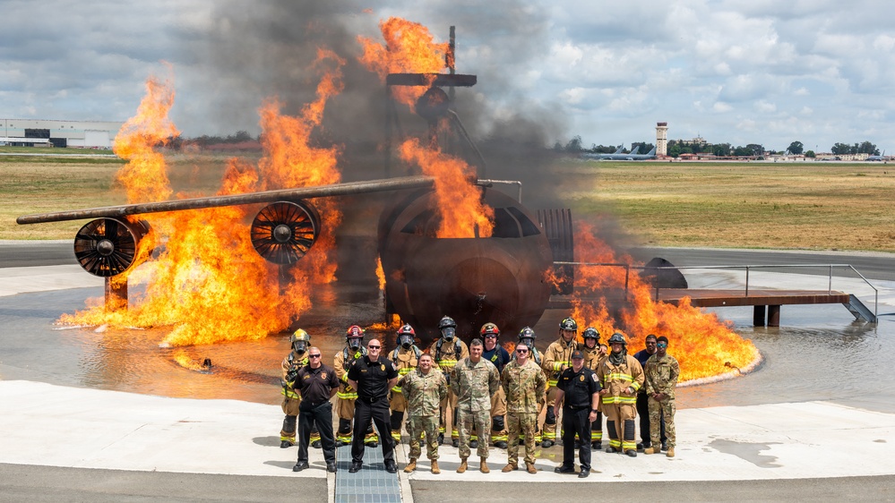 Team Travis partners with local fire departments for live-fire training