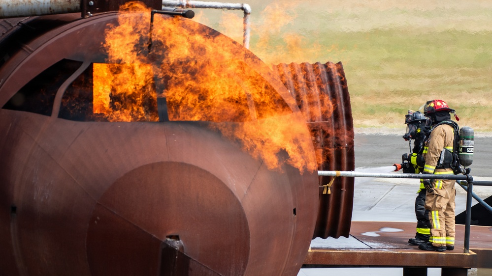 Team Travis partners with local fire departments for live-fire training