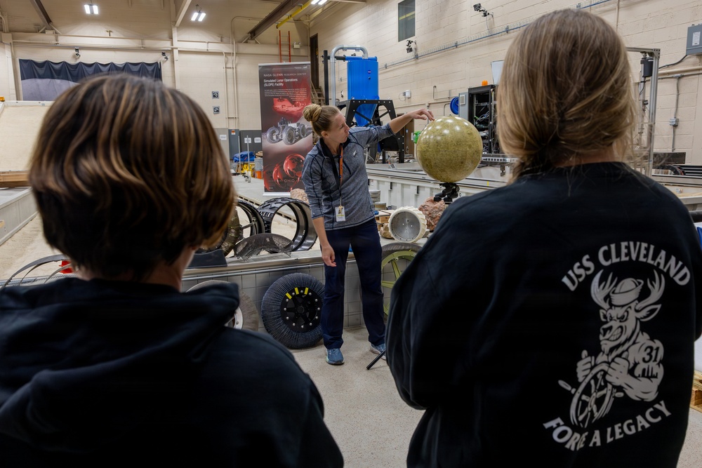 USS Cleveland (LCS 31) Visits the NASA Glenn Research Center